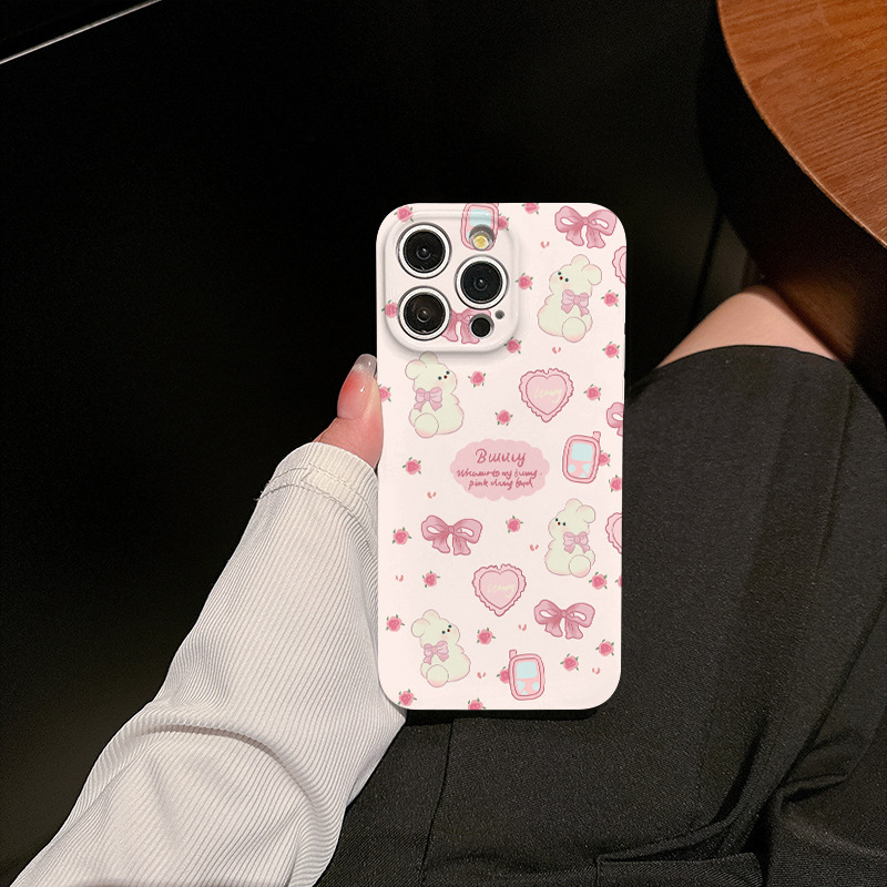35g Weight iPhone Applicable Brands Phone Cases Classification Feilin Material Heart Shape, Bow Knot Pattern Cute, Sweet Style Feilin Heart Shape Bow Knot Cute Sweet Phone Cases Phone Accessories 10