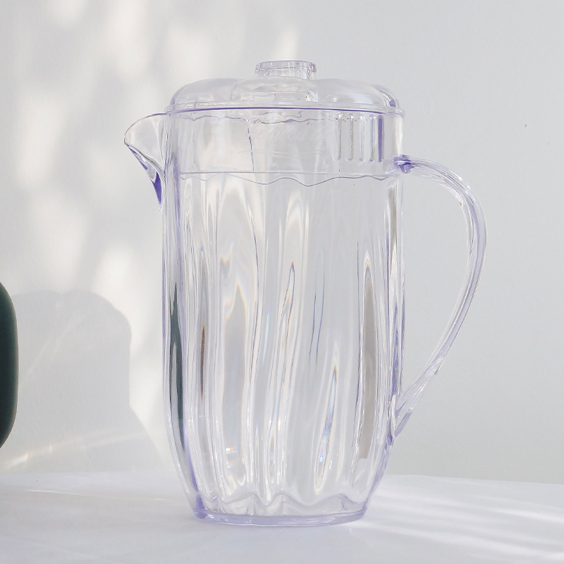 Jarra plástica transparente, gran capacidad, oficina/hogar jugo/tés