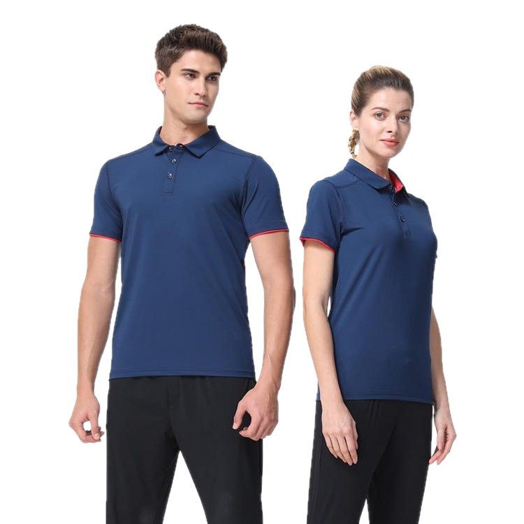 POLO pin imprimido logotipo de impresión2025 verano nuevo deportivo acondicionamiento físico ropa de trabajo bordada ropa de trabajo