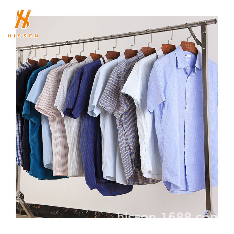 secondhand旧衣服装工厂夏季男士短袖衬衫usedT-shirts出口东南亚