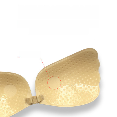 Cross-border lesbian goddess push-up breast patch invisible mango cup bra strapless round cup underwear wing silicone latex patch