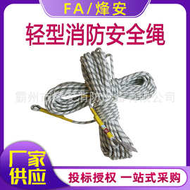 消防救援轻型保护绳户外攀岩防护绳高空作业聚酯纤维逃生绳图片色