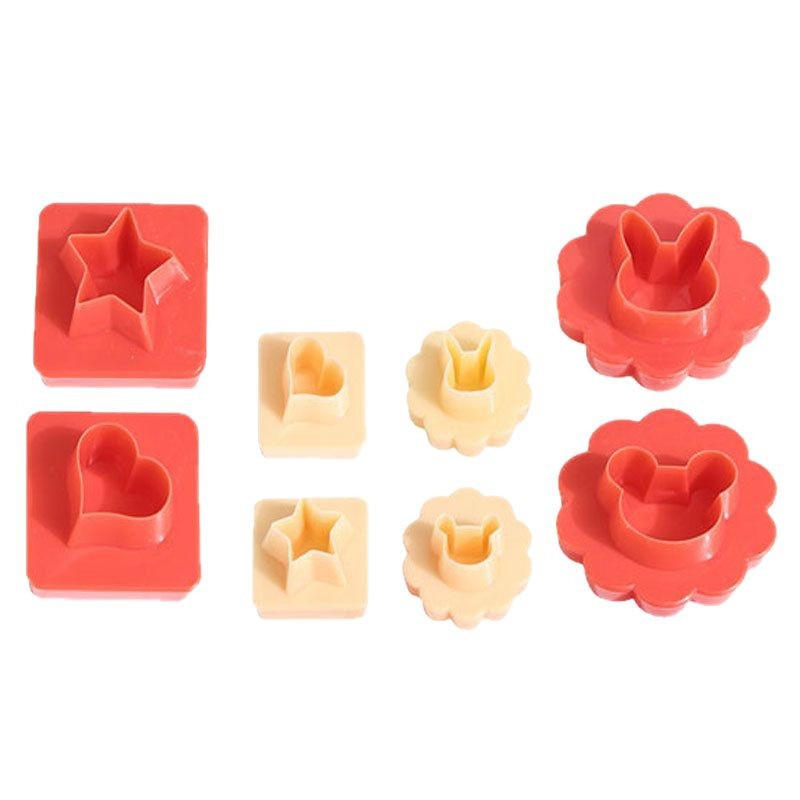 Suministro directo de fábrica de moldes de impresión de galletas tridimensionales, moldes para hornear de harina de mariposa, galletas, galletas, juego de 8 piezas image 5