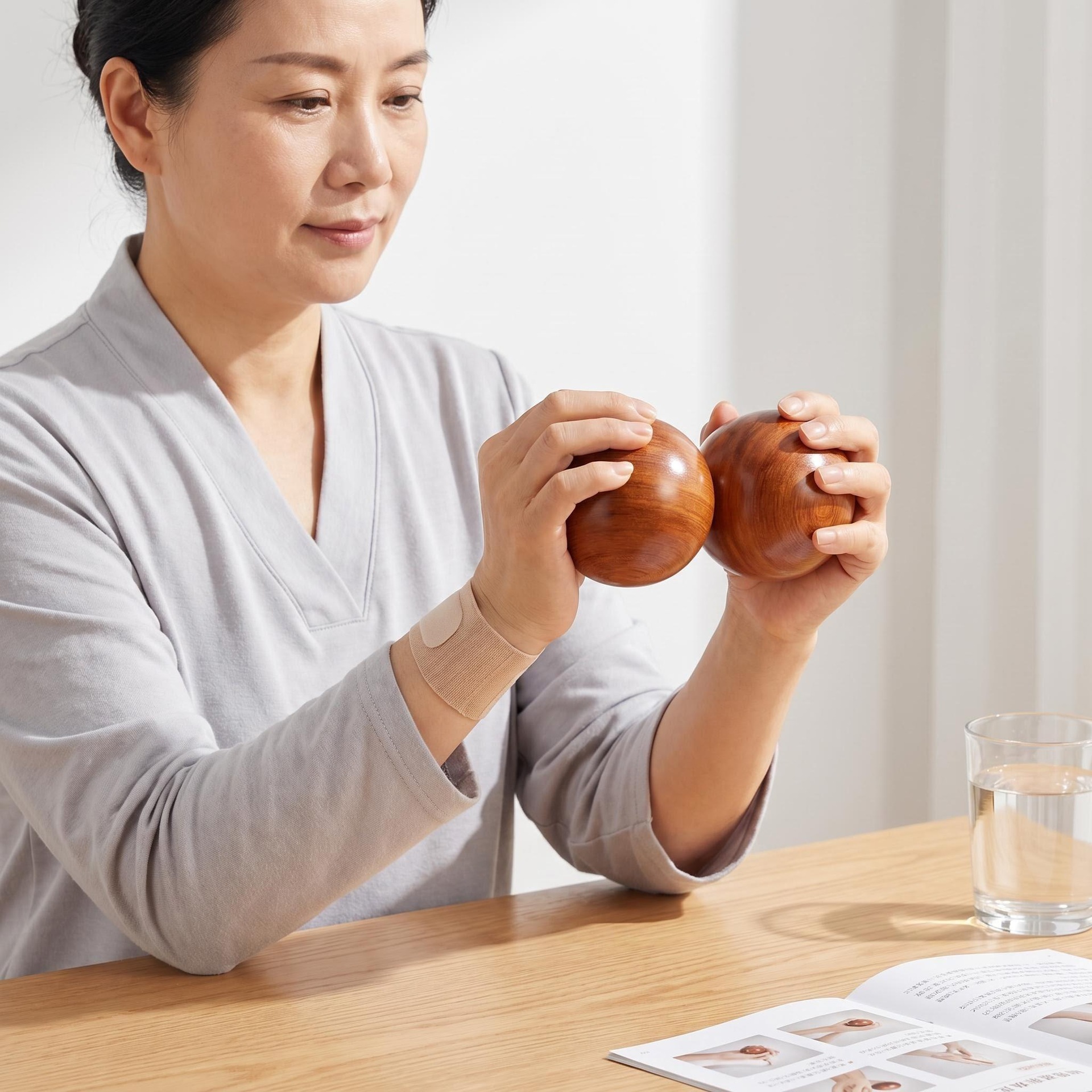 Sandalwood Hand Massage Balls 1 Piece Large Size Handheld Wellness Balls for Adults key features
