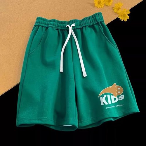 2024 American Street Sport Shorts for Men - Summer Loose Plus Size Basketball High Street Fashion Sweatpants - 5-inch Mid-calf Pants