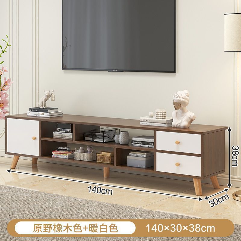 Gabinete de televisión nórdico pequeño tipo de casa sala de estar ligera lujoso moderno simple gabinete de piso de alquiler de casa puede retráctil gabinete de televisión