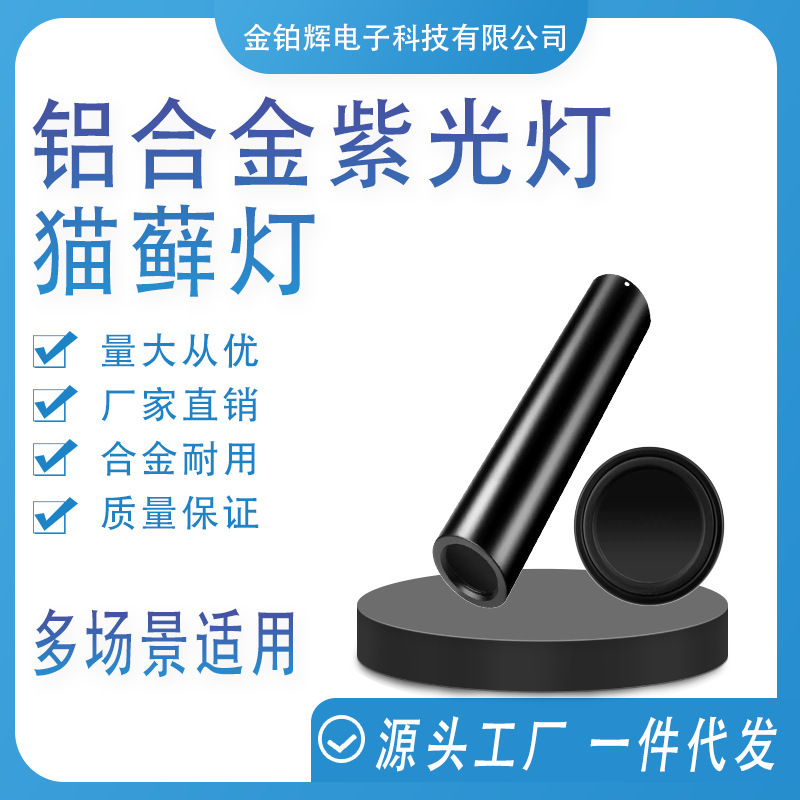 Cross-border Purple Light Flashlight Rechargeable UV Lamp Identification Banknote Inspection Nail Curing Cat Lamp Fungus Test Lamp