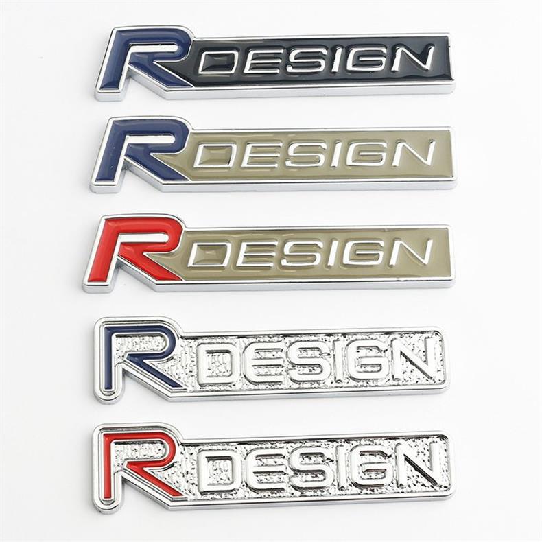 RDESIGN 3D three-dimensional metal car emblem sticker is suitable for Volvo S60L V40 V60 modified car emblems