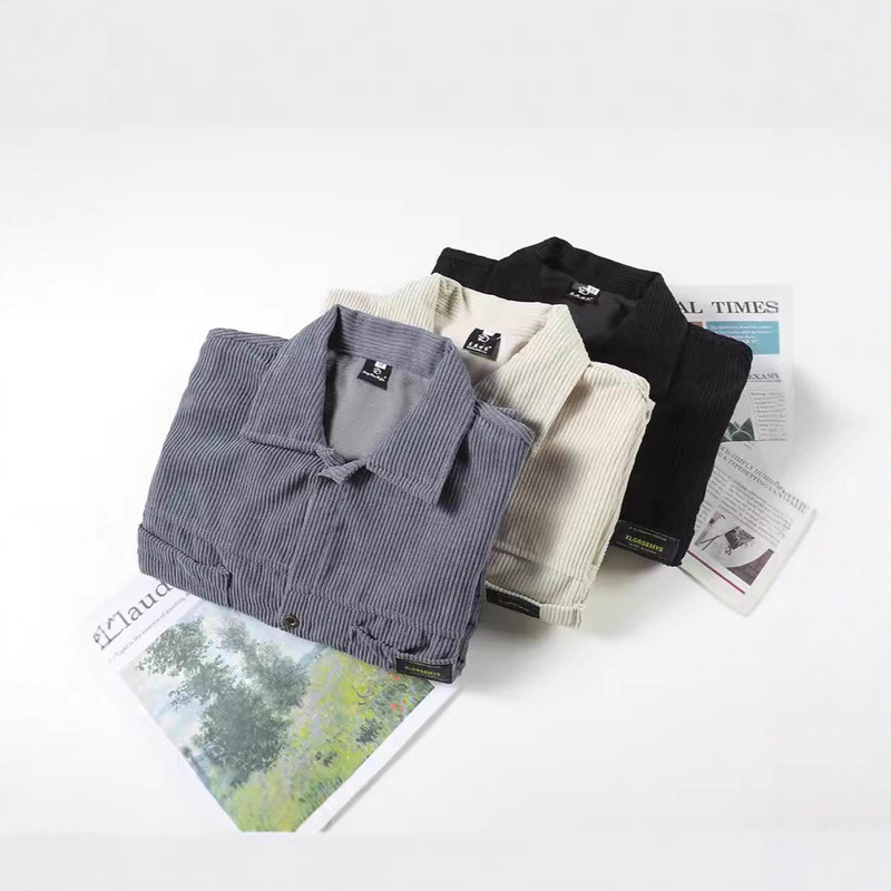 High-End Japanese Style Retro Waffle Long-Sleeved Shirt for Men 2025 Spring & Fall New Loose Textured Shirt Jacket