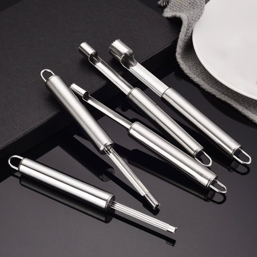 Home stainless steel fruit core remover hawthorn red date pith remover apple core removal tool pear hole digging tool