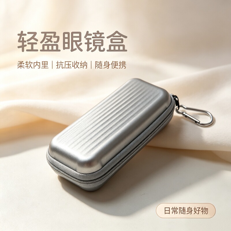 High-end creative trolley case glasses case men's and women's portable glasses case storage Japanese Simple myopia sunglasses