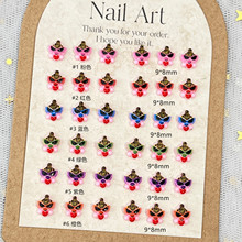 日系黑超奶嘴卡通美甲饰品迷你立体眼镜潮童树脂diy儿童指甲配饰