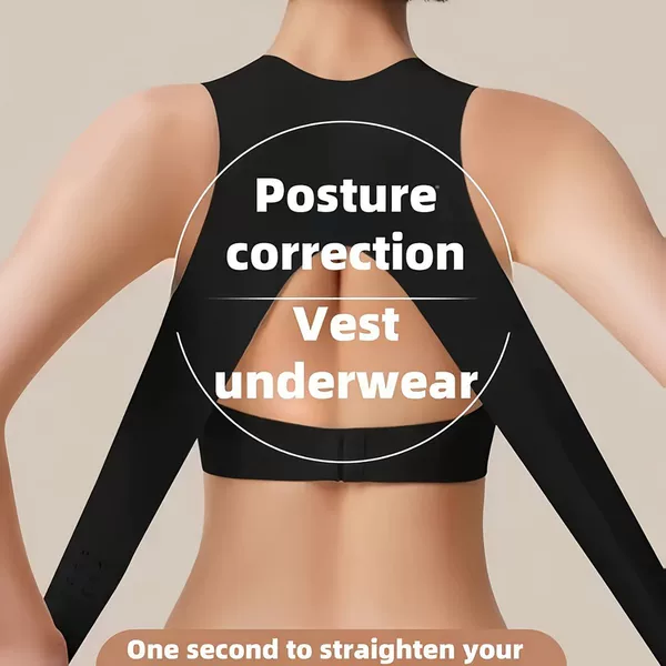 Women's Wireless Front and Back Double-Clasp Cycling Sports Anti-Sagging Sports Bra