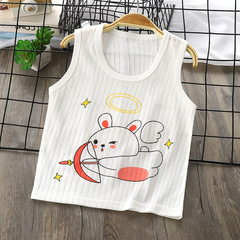 男女童背心外穿寶寶夏季純棉中小童兒童無袖背心T恤卡通小孩衣服