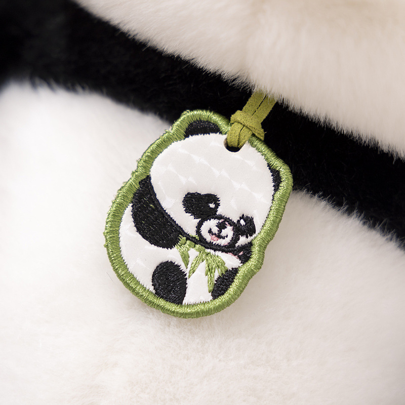 Peluche de juguete Panda muñeca de dibujos animados lindo felpa muñeca decoración Sichuan viajes Panda Beibei venta al por mayor