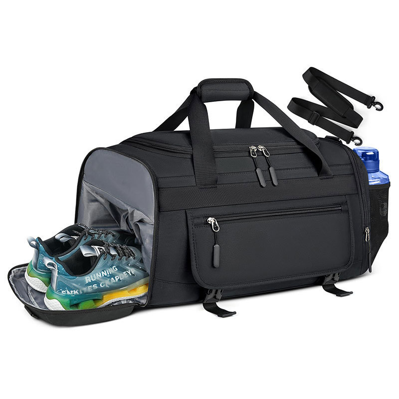 Guangzhou Factory Men's Gym Bag 40L Sports Duffel Bag with Shoes Compartment Wet Bag Waterproof Travel Bag Overnight Bag