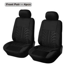 跨境热销款中东欧美通用布艺压花汽车座椅套两前座4件套