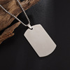 Polishing cloth, men's necklace, pendant stainless steel, chain, accessory for leisure, simple and elegant design