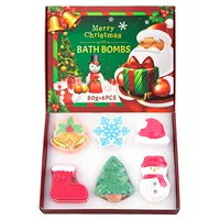 Трансграничный новый рождественский набор солевых шариков для ванн bath bombs Bubbs Bubble Bubble Bubble Ball для душа