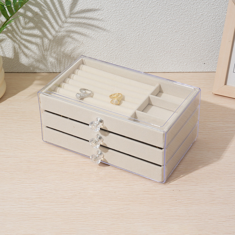 新商品のアクセサリー収納ケースは軽くて豪華なデスクトップの引き出し式のイヤリングのネックレスのアクセサリー収納ケースの卸売りです。|undefined
