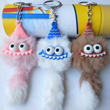 毛绒可爱挂件恐龙毛球包包挂件闺蜜少女心包包汽车钥匙扣挂饰书包