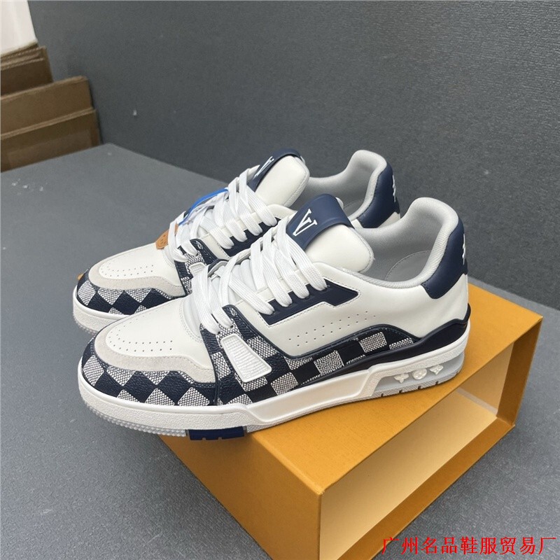 Guangzhou High-Quality Shoe Factory L's 2025 Couple Retro Basketball Sneakers Calfskin Technology Rubber Outsole Guangzhou High-Quality Shoe Factory L's 2025 Couple Retro Basketball Sneakers Calfskin Technology Rubber Outsole