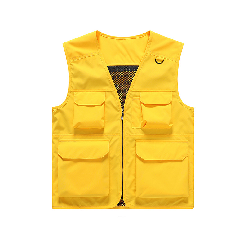 Nuevo chaleco de gama alta para exteriores, chaleco de fotografía de pesca multifuncional multibolsillo para hombre, ropa exterior, personalización