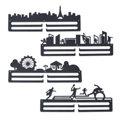 熱賣跨境鐵藝獎牌掛架運動會獎牌金屬掛鈎客廳展示架工廠直供