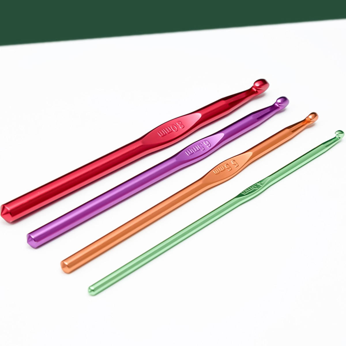 Uncinetti all'ingrosso in alluminio colorati a testa singola, strumenti per maglieria fai da te fatti a mano, set di uncinetti multi-specifica,_voghion.com