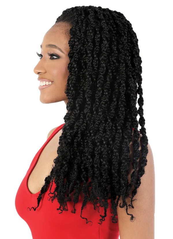 Peluca de fibra química, peluca de trenza, fibra química femenina, seda de alta temperatura