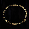 Necklace stainless steel, woven retro universal short advanced chain for key bag , European style, high-quality style