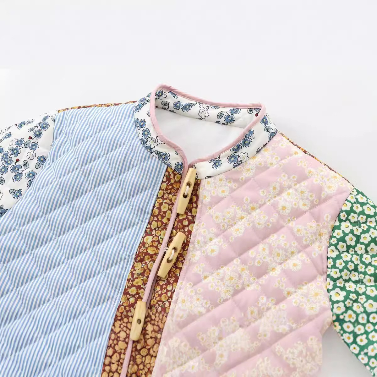 Women's clothing 2024 autumn and winter new style loose positioning spliced cotton jacket_voghion.com