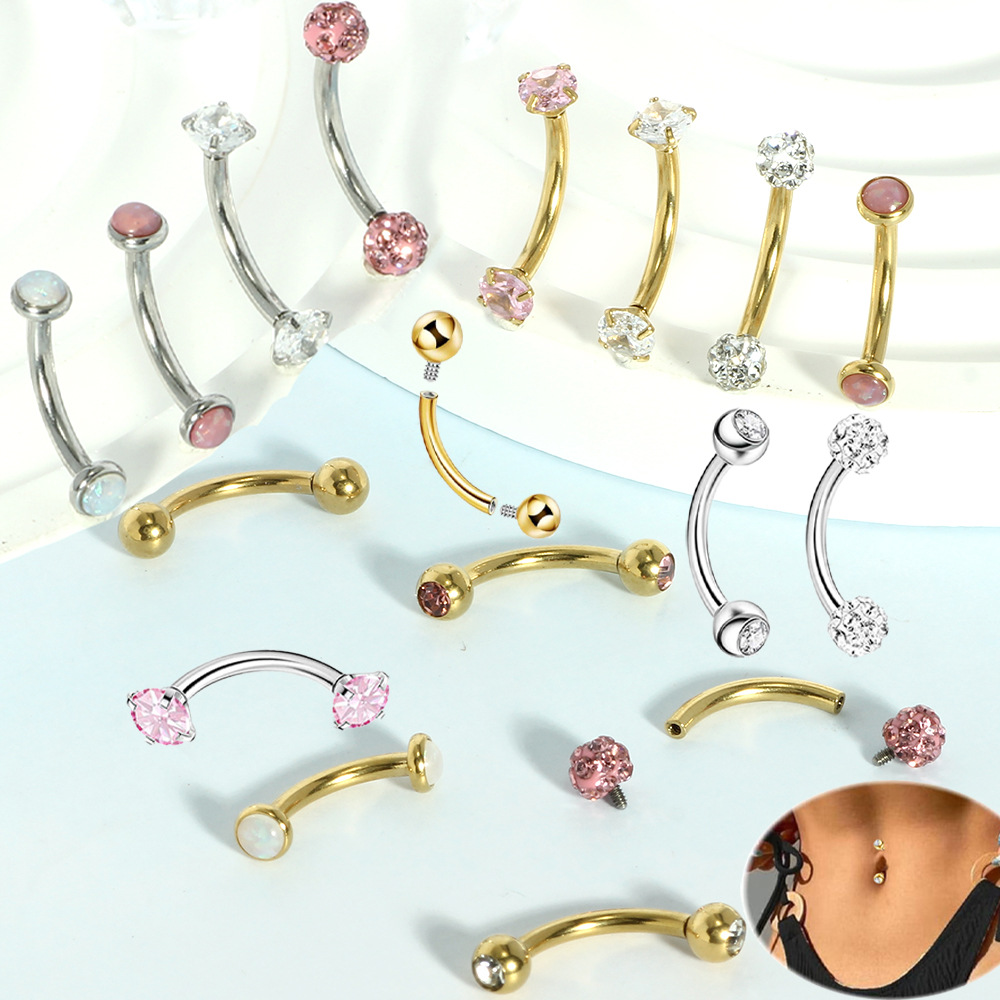 16G labret stud size and finish detail