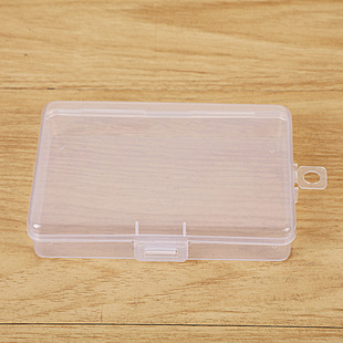 Plastic rectangular cards, golden storage box