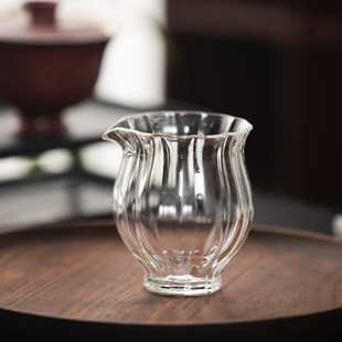 Shun Feng Bao You] Japanese Narcissus Glass Public Cup Transparent High Borosilicate Thickened Public Cup Tea Sea Heat Resistant Tea Brewers