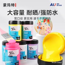 蒙玛特丙烯颜料套装 画室专用48色防水颜料手绘墙绘500ml丙烯颜料