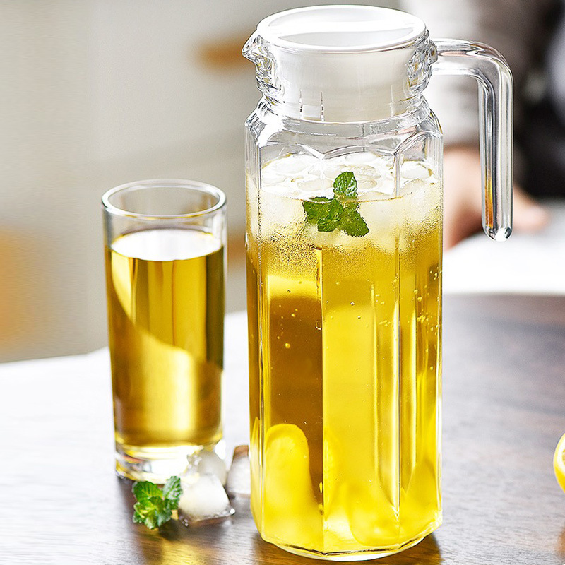 Cold Water Kettle, Glass Cooler, Summer-Ready Large-Capacity Teapot, Household Boiling Water Cup with Spout, Duck-Bill Design, Beverage Pitcher