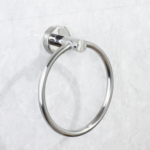 Cross-border special supply of 304 stainless steel round towel ring bathroom towel rack ring towel ring hand towel hanging ring