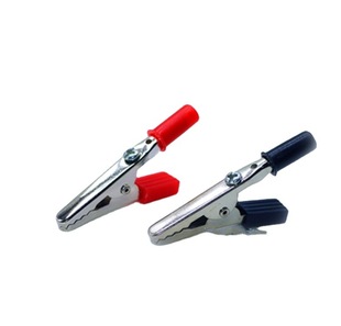 Alligator Clip Power Cord Clip Test Clip Wiring Clip Long and Short Handle Positive and Negative Clip Sheath Clip Red and Black 55MM