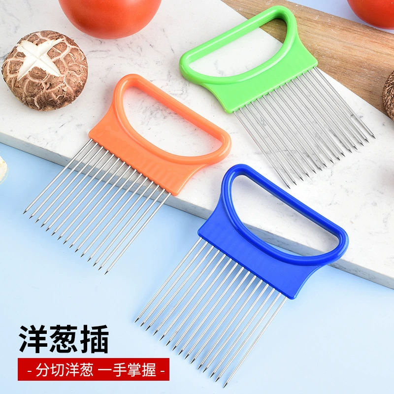 Спот из нержавеющей стали лук иглы мясо сосновые иглы фрукты и овощи фиксатор лук вилка креативный инструмент лук вставка