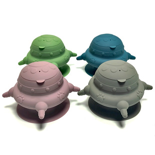 Cross-Border New Products Food Grade Silicone Suction Cup Pet Feeder Home Daily Necessities All-In-One Cat and Dog Tableware
