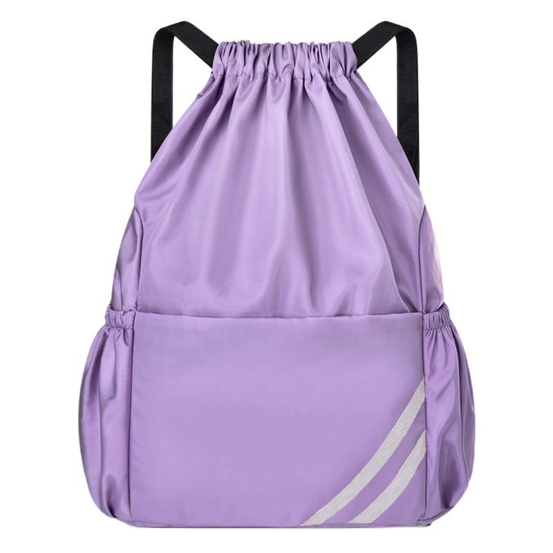 Bolsa de viaje regalo de entrenamiento con cordón mochila de las mujeres simple cordón bolsa de piel de gran capacidad Bolsa de Fitness Hombres