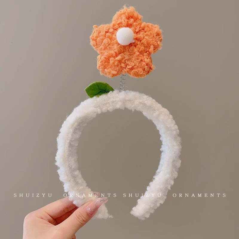 Face Wash diadema especial femenina 2023 nueva diadema femenina antideslizante horquilla de pelo de felpa Paquete de pelo banda de pelo de dibujos animados tocado