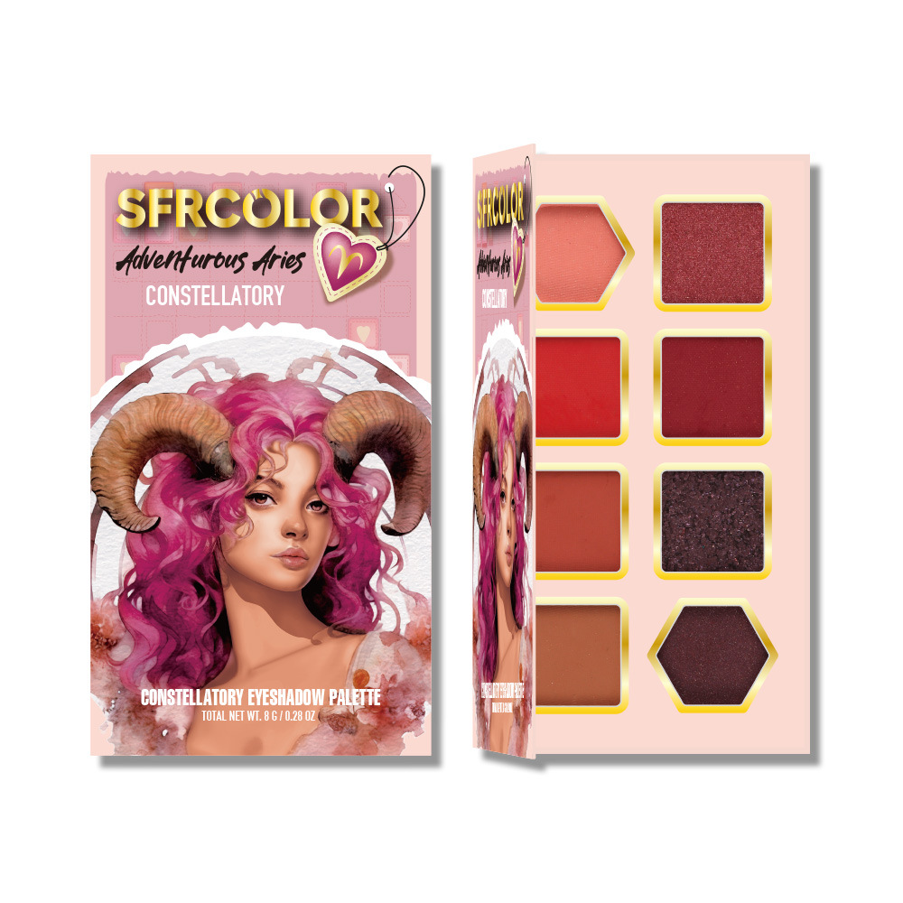 s.f.r color transfronterizo exclusivo para nuevos productos mate perla doce constelación de sombra de ojos set maquillaje al por mayor