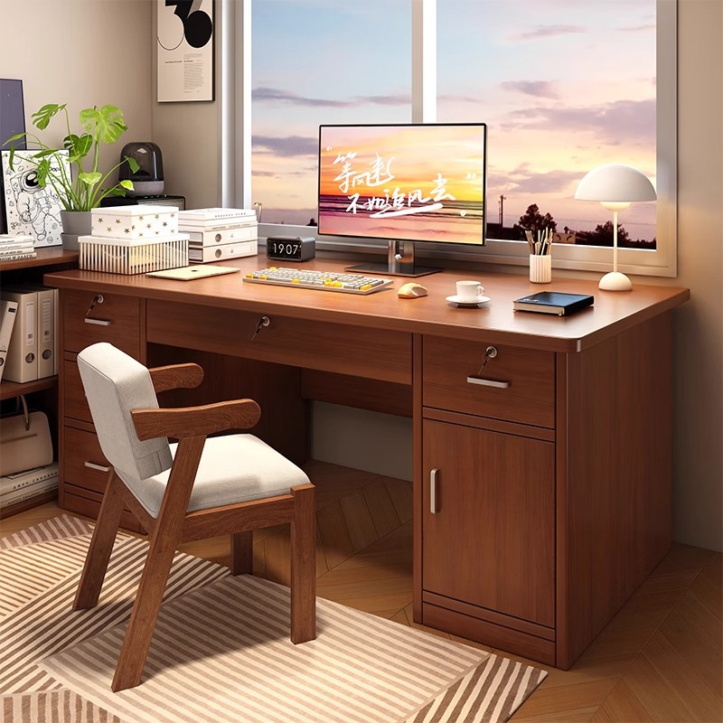 Escritorio de computadora escritorio de madera sólida dormitorio de estudiantes escritorio moderno escritorio de escritorio simple puede poner la computadora principal escritorio