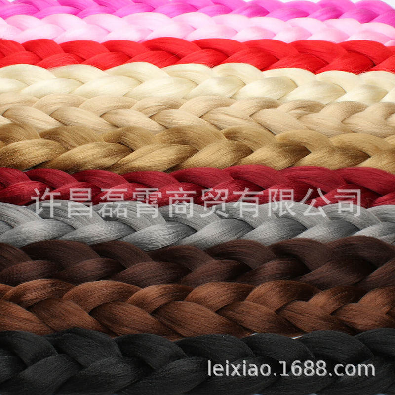 Xuchang Factory 165g Ultra braid color fibra química trenza cabello trenzado sucio trenza