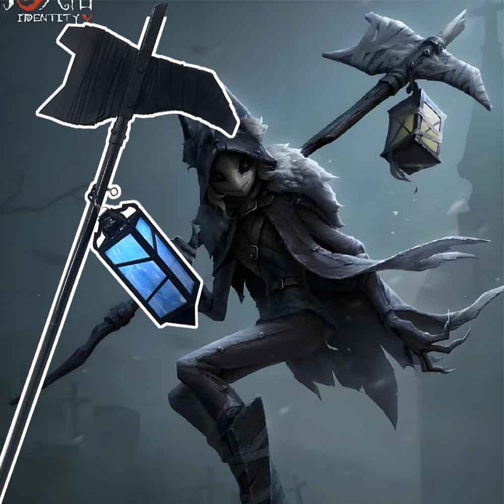 Nueva quinta personalidad vigilante nocturno guardián guardia guadaña arma cosplay accesorios linterna prisionero máscara
