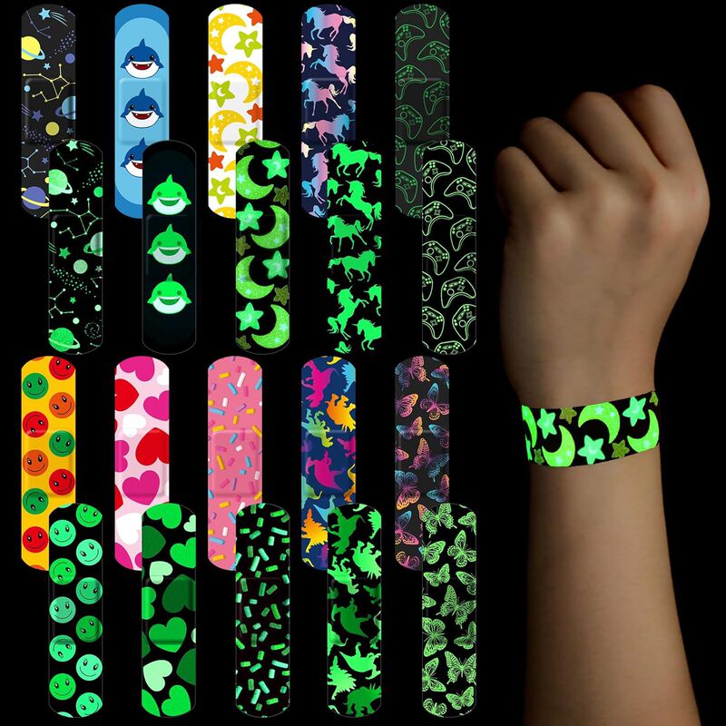 Cross-border luminous waterproof band-aid night luminous fluorescent band-aid children cute waterproof luminous bandage Cross-border luminous waterproof band-aid night luminous fluorescent band-aid children cute waterproof luminous bandage