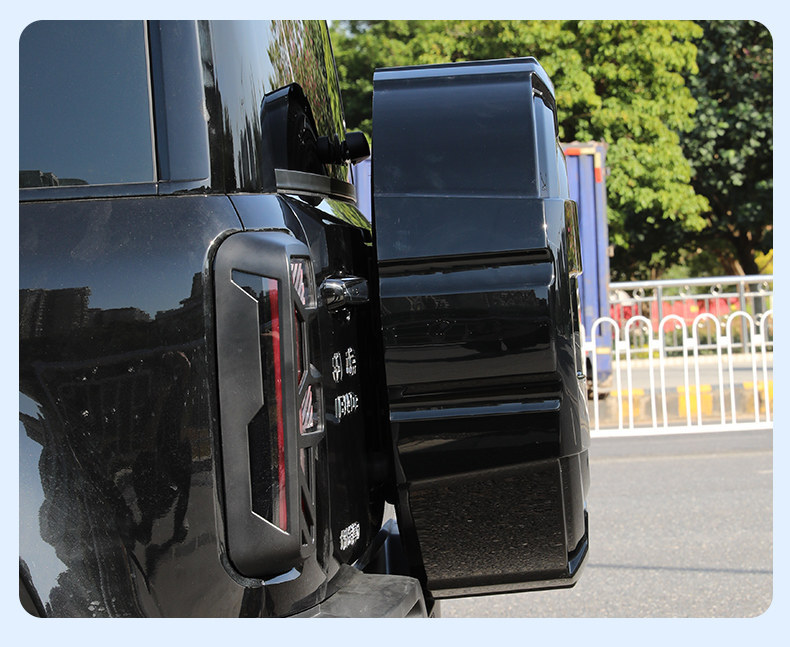 Suitable for the New Beijing Bj40E Extended-Range Version Spare Tire Cover, Tire Sleeve Modification, Exterior Decoration, Spare Tire Shell, Off-Road Accessories