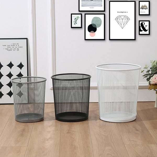 Metal capacious garbage can